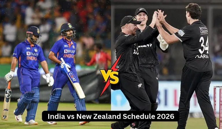 India vs New Zealand Schedule 2026